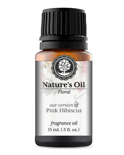 Aceite de fragancia de hibisco rosa (0.5 fl oz) para difusores, fabricación de jabón, velas, lociones, aromas para el hogar, aerosol de lino, bombas