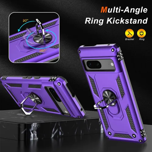 Vista 461 de LUMARKE para Google Pixel 3A XL - Funda con protector de pantalla, funda protectora grado militar probada contra caídas de 16 pies con soporte
