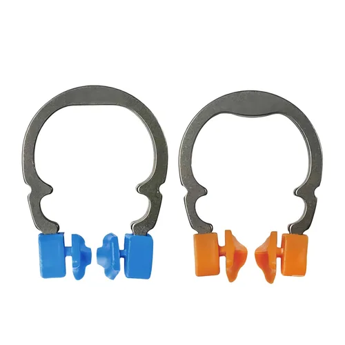 Vista 7 de Anillo de abrazadera de matrices dentales, anillo separador de anillo de sujeción elástico de níquel R2, clips de matriz contorneada seccional