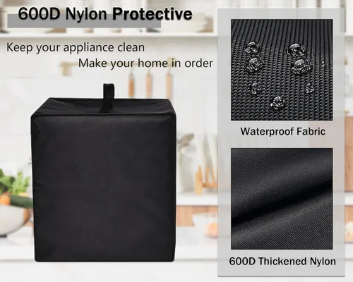 Vista 4 de Funda para freidora de aire, resistente al calor, resistente al calor, impermeable, funda protectora contra el polvo, compatible con freidora