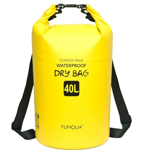 Vista 32 de YUMQUA Bolsas secas impermeables 5L/10L/20L/30L/40L para mujeres y hombres, bolsa seca flotante enrollable bolsa de almacenamiento impermeable
