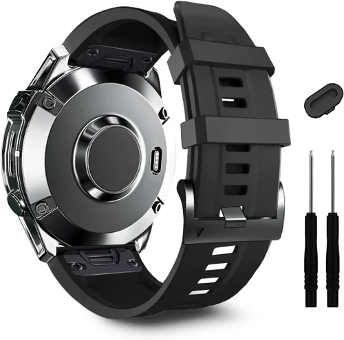 Vista 11 de ZPJPPLX Correa de silicona de ajuste rápido de 0.866 in compatible con Garmin Fenix 8 AMOLED 1.850 in/7 Pro/7/6 Pro/6/5 Plus/5, correas de repuesto
