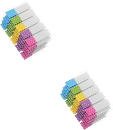 12 paquetes de etiquetas transparentes fluorescentes coloridas notas adhesivas carpetas de color calcomanías transparentes pestañas de colores para