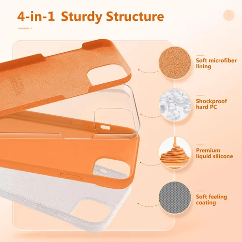 Vista 1504 de GONEZ Funda magnética para iPhone 14, compatible con Magsafe, con protector de pantalla + protector de cámara, forro de microfibra antiarañazos