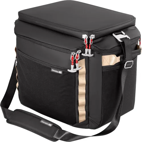 Vista 8 de CleverMade Cooler Bag, with Shoulder Strap; Insulated Beach Tote for Meal Prep, Travel, and Grocery Shopping