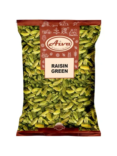 Pasas verdes Aiva (2 libras) a granel: fruta seca sin semillas de primera calidad para aperitivos, hornear y cocinar