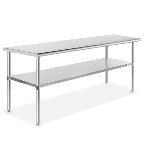 Vista 8 de GRIDMANN Mesa de trabajo de acero inoxidable de 12 x 24 pulgadas, mesa de preparación de cocina comercial NSF con estante inferior para restaurante