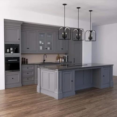 Vista 2 de Hunter Fan Company 19081 Dukestown - Lámpara colgante de hierro natural