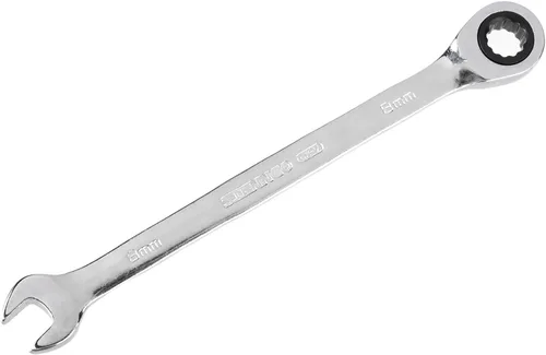 Auniwaig Llave combinada de trinquete,Llave inglesa métrica de 0.315 in pulido de extremo abierto,Herramientas de llave de trinquete de diseño de 12