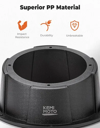 Vista 4 de KEMIMOTO 2 cajas de altavoces en ángulo, universales para altavoces de 6.5 pulgadas, compatibles con UTV, caravanas, automóviles, barcos, maleteros