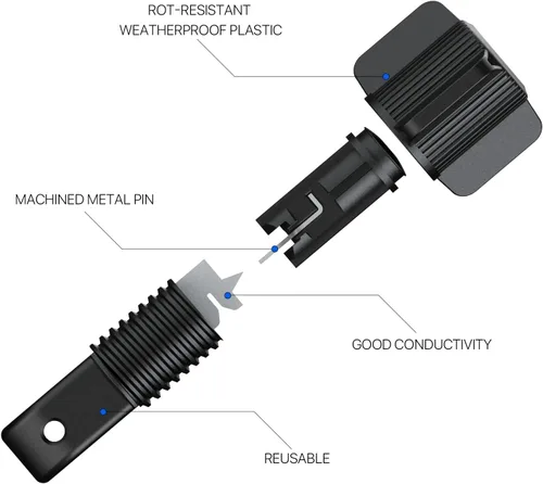 Vista 5 de GOODSAMNN - Paquete de 2 conectores de cable de bajo voltaje para luces de paisaje, amplia aplicación para GOOODSMANN y otras marcas de iluminación