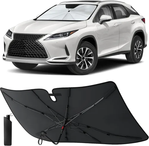 Vista 16 de EcoNour Parasol para parabrisas para Toyota RAV4 2013 2014 2015 2016 2017 2018 Parasol delantero para parabrisas delantero bloqueador de calor UV