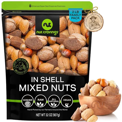 Vista 11 de NUT CRAVINGS - Mezcla de nueces de barra para fiesta, aperitivo dulce y salado de pub - Almendras ahumadas, pretzels, cacahuetes de caramelo