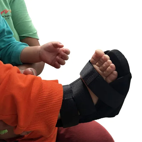 Vista 4 de AFO - Soporte ortopédico de tobillo para niños pequeños, férula nocturna, ortesis funcional para bebés y estabilizador de pies, mejora el pie