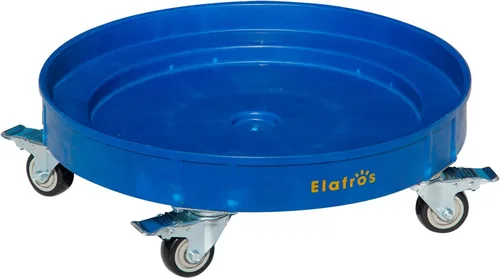 Vista 17 de ELAFROS Plataforma Rodante de Barriles de 55 y 30 Galones de Plástico para Trabajo Pesado – Carro de Barriles de Plástico Duradero Capacidad de 408