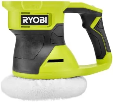 RYOBI ONEAND - Herramienta de búfer de órbita aleatoria inalámbrica de 18 V de 6 pulgadas y dos velocidades SOLAMENTE PCL460B