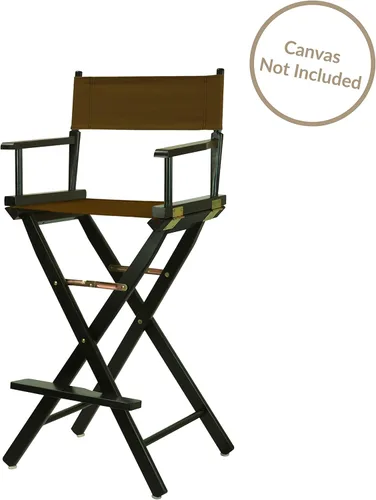 Vista 4 de Casual Home silla de director de 18 pulgadas, únicamente armazón, Madera, Negro