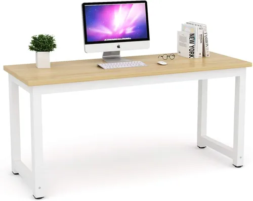 Vista 24 de Mesa para computadora Tribesigns moderna estilo sencillo para PC, portátil, estudio, moderna estación de trabajo para el oficina en casa