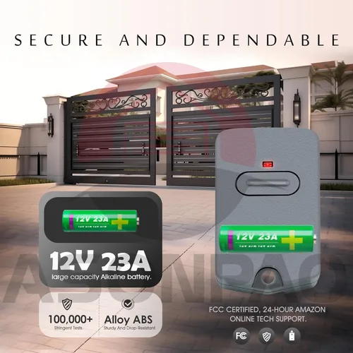 Vista 3 de Mighty Mule GTO - Mando a distancia para abridor de puerta MMT103 RB741 FM135, paquete de 2