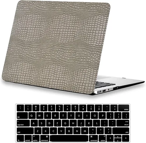 Vista 17 de DTangLsm Funda para MacBook Air de 15 pulgadas M4 2025 2024 2023 Release A3241 M3 A3114 M2 A2941 Touch ID, tela tejida texturizada elegante cubierta