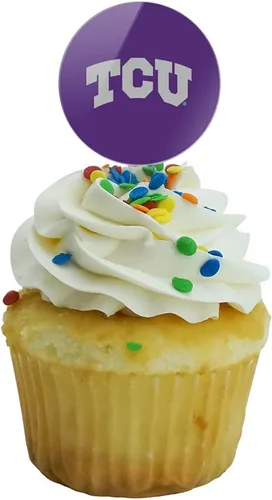 Vista 1946 de GRAPHICS & MORE Abilene Christian Primary Logo Cupcake Picks Toppers Decoración Set de 6 Universidad Cristiana de Abilene