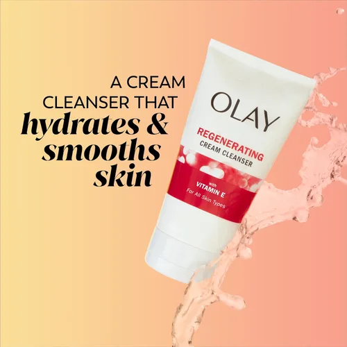 Vista 2 de Olay Regenerist - Crema regeneradora limpiadora facial, 5.0 onzas líquidas