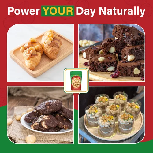 Vista 3 de Raw Deluxe Macadamia Nuts - 2 lbs - Shelled & Unsalted Premium Quality Kosher Raw Macadamia Nut Snack Pack By We Got Nuts - Natural Gourmet Fresh