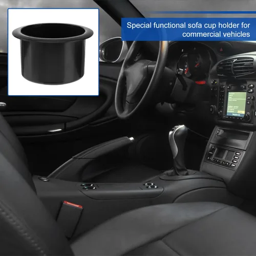 Vista 7 de Angoily Soporte para taza de sofá para sillas reclinables, resistente a derrames, de plástico, soporte de taza de repuesto para automóvil, caravana