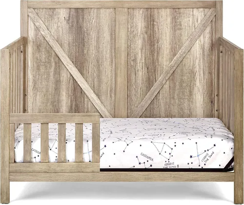 Vista 6 de Suite Bebe Barnside - Cuna convertible 4 en 1 para bebés en Castaño Vintage