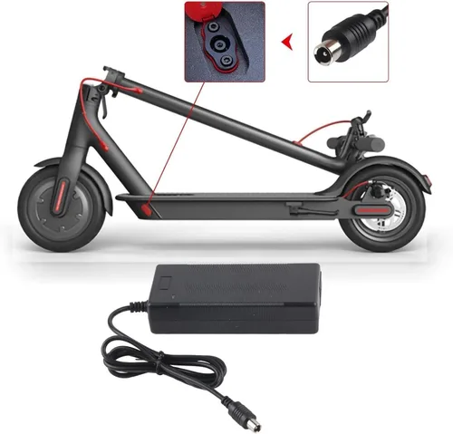Vista 6 de Cargador adaptador de 42V 2A para XIAOMI MI M365, M365 Pro, 1S, Pro, Pro2, Essential Scooter, Bird Air, M365 Scooter, Lime/Lyft/Spin para batería