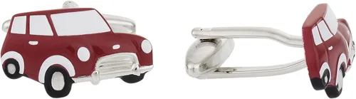 Vista 2 de Cuff-Daddy Gemelos Mini Cooper en rojo con caja de regalo de presentación, idea de regalo para los amantes de los automóviles, gemelos de vehículos