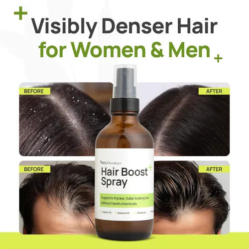Vista 7 de Spray para aumentar el cabello para un cabello de aspecto más grueso y cuero cabelludo saludable, fabricado en Estados Unidos con botánicos
