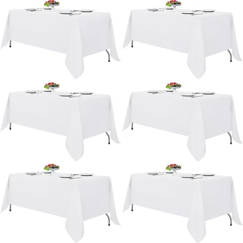 Vista 30 de Mantel – Mantel de poliéster para mesa rectangular, mantel, manteles decorativos para fiestas, comedores, pícnics, lavable e irritable