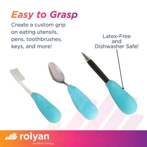 Vista 4 de Rolyan Masilla de elastómero mixto 50/50, 1.87 libras, sin látex, masilla de terapia ocupacional para férulas personalizadas, agarres adaptativos