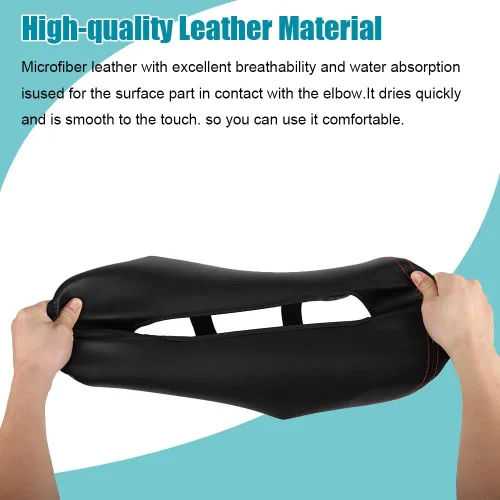 Vista 6 de LEXLEY Funda protectora de cuero para reposabrazos de consola central para Chevy Silverado y GMC Sierra 2500HD 3500HD 2020-2023, Silverado y Sierra