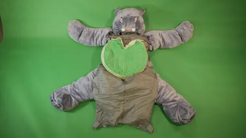 Vista 6 de Para niños de hasta 54 pulgadas de alto. El saco de dormir original SnooZoo Hippo para niños.