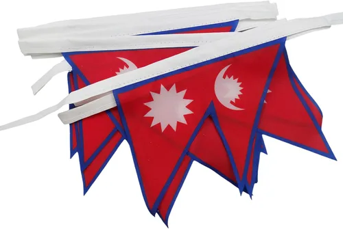 Vista 14 de Guatemala 19.7 ft BUNTING Flag 20 banderas 9'' x 6'' - Banderas de cuerda guatemalteca 5.9 x 8.3 in - AZ FLAG