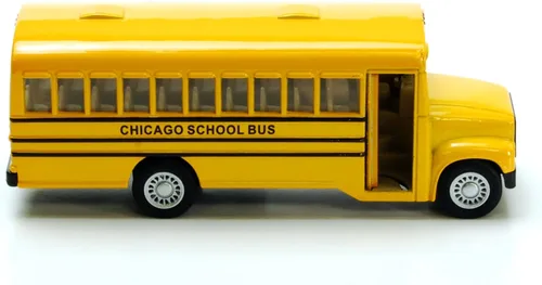 Vista 2 de Autobús escolar Escuelas Públicas de Chicago 5 pulgadas Mint Puerta de Apertura Escala 1:64 Diecast