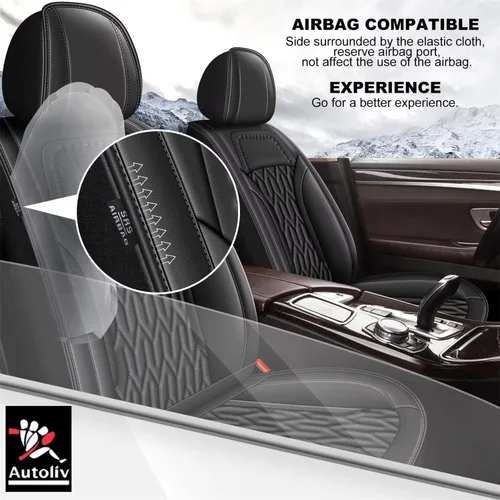 Vista 3 de AOMSAZTO Funda de asiento de automóvil personalizada para Honda Ridgeline 2006-2025, protector de cojín de asiento de automóvil, impermeable