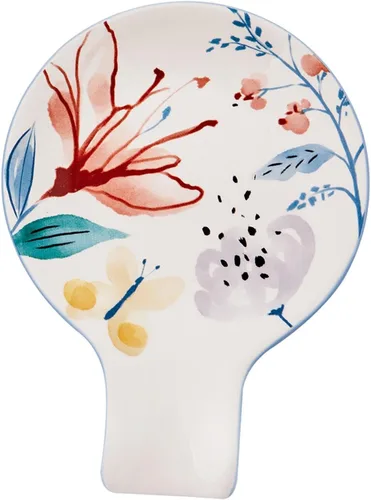 Vista 3 de Bico Blossom Symphony Soporte para Cucharas para Estufa, Soporte de Cuchara de Cerámica para Encimera de Cocina, Soporte para Cuchara de Café Fácil