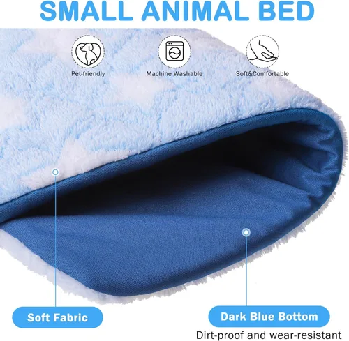 Vista 3 de Homimp Paquete de 2 Camas para Conejillo de Indias, Cama Impermeable Reutilizable para Animales Pequeños, Almohadilla Súper Absorbente para Orina