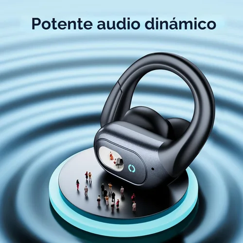 Vista 4 de occiam Auriculares con cancelación activa de ruido, auriculares inalámbricos Bluetooth, reproducción de 90 horas, auriculares estéreo con micrófono