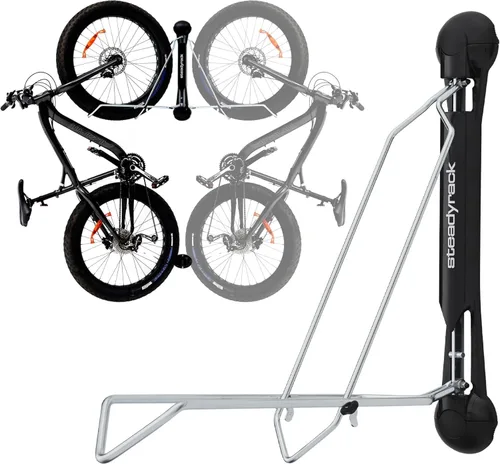 Vista 11 de Steadyrack Soporte para Bicicletas para Bicicletas de Neumáticos Anchos - El Soporte de Pared Vertical Original para Bicicletas - Se Adapta a