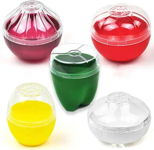 OUKEYI Contenedores de almacenamiento reutilizables de frutas y verduras, caja de refrigerador, cuencos de almacenamiento para cebolla, pimiento