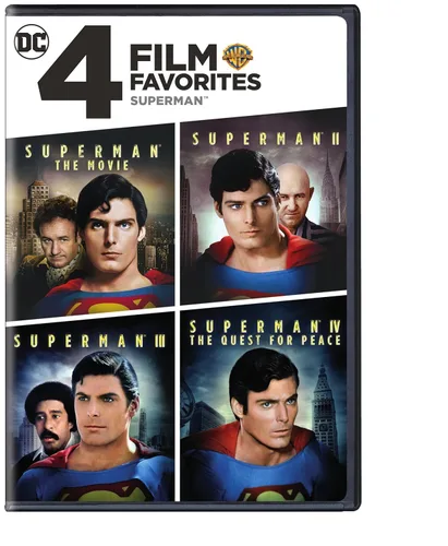 4 Film Favorites Superman Superman II Special Edition Superman III Deluxe Edition Superman IV Deluxe Edition Superman The Movie Special Edition