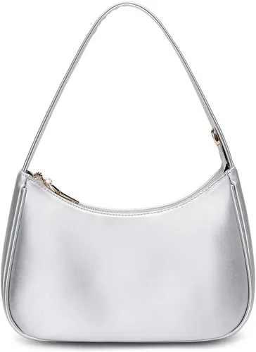 Vista 30 de Bolsos de hombro para mujeres, lindo bolso tote tipo hobo con cierre de cremallera y mini cartera de mano