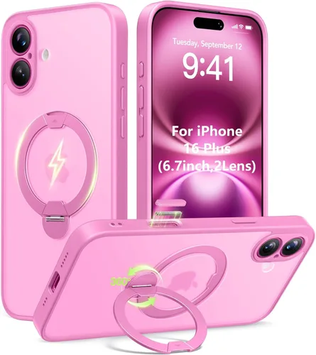 Vista 17 de Funda magnética mejorada para iPhone 14 Pro, soporte irrompible y magnético, protección de grado militar, funda para teléfono compatible