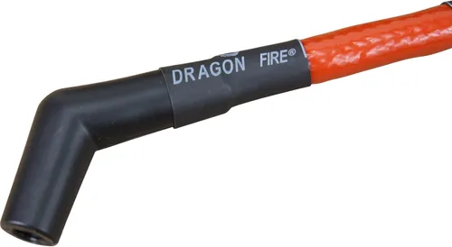 Vista 3 de Dragon Fire Red Ultra Low - Juego de cables de bujía de alto rendimiento para Chevrolet GM GMC Chevy LS LSX LS1 LS2 LS3 LS6 LS7 con bobinas redondas