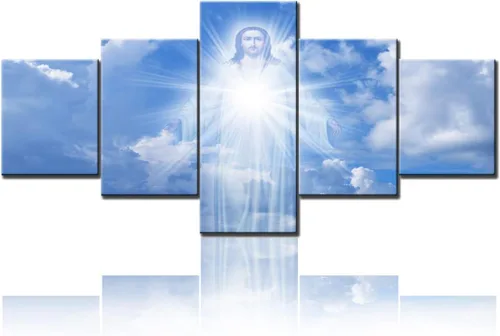 Vista 49 de TUMOVO Jesús Christian - Pintura sobre lienzo de 5 piezas