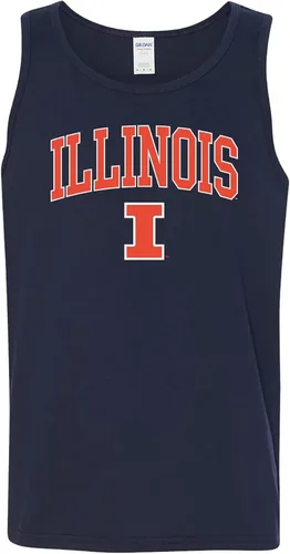 Vista 57 de NCAA Arch Logo - Camiseta sin mangas de la Universidad de la Escuela
